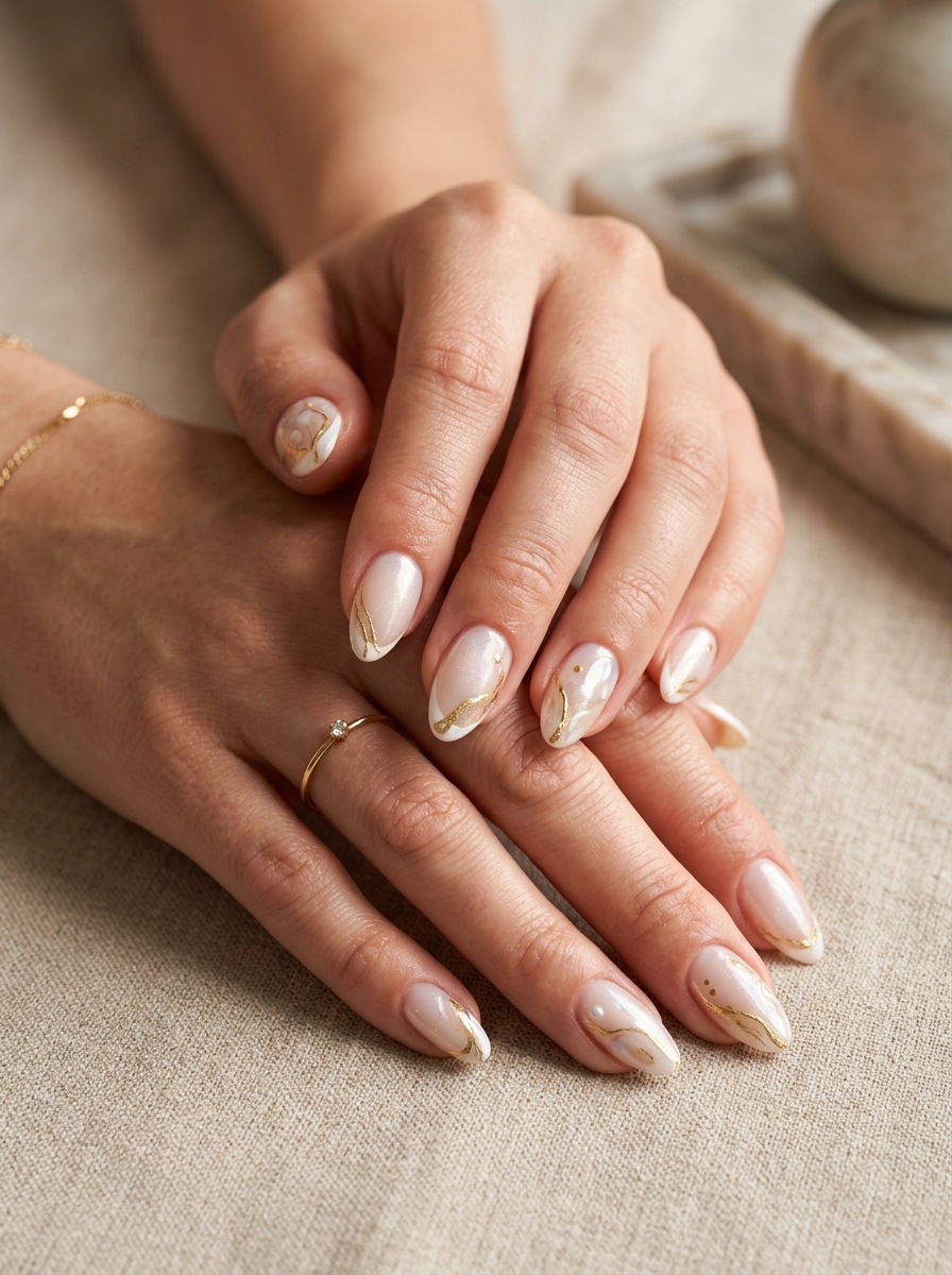 Nail Art de Autor con Diseños en Oro